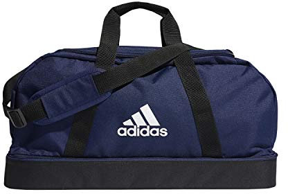 adidas Unisex Tiro Primegreen Bottom Compartment Duffel Bag, Team Navy/Black/White, M