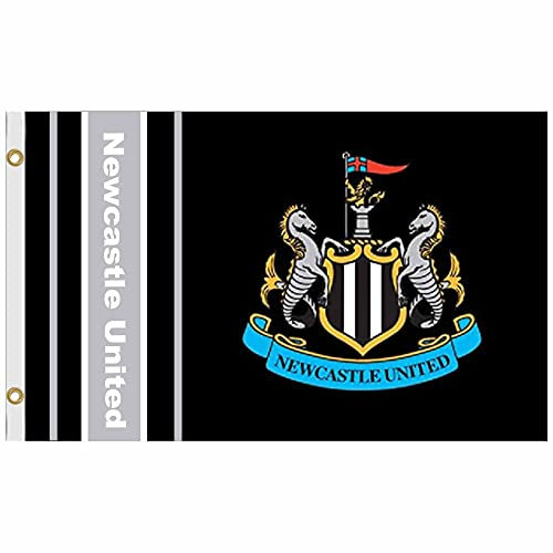 Newcastle United Giant Football Crest Flag (5ft x 3ft & 100% Polyester)