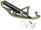 Sportauspuff mit E-Prüfzeichen passend für CPI Aragon, Hussar, Oliver, Keeway RY6, RY8, Matrix, Generic Spin, Explorer, Rivero GP, Sachs Speedjet – Tuning Auspuff 50ccm schwarz eloxiert