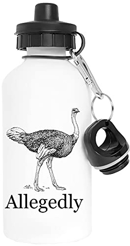 Vendax Ostritch - Allegedly Aluminium White Water Bottle With Screw Cap