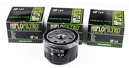 3X HIFLO Ölfilter HF164 passend für BMW C400 C650 F900 K1600 R1200 R1250 Kymco AK550