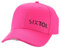 SIXTOL B-Cap Baseballmütze mit LED-Licht 25lm | Aufladen über USB | Universalgröße | Rosa