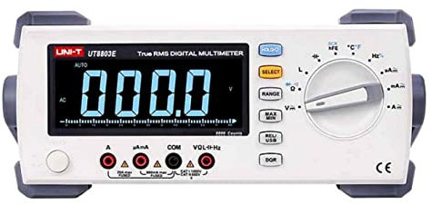 UNI-T UT8803E 100kHz 6000 Digits TRMS Digital-Tischmultimeter mit EBTN-Display, AC/DC, Leseauflösung 3⅚, Schnellste Testrate 3rdgs/s, USB