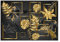 Fototapete Blätter Monstera Gold Schwarz Glamour Pflanzen Wohnzimmer Schlafzimmer Wandtapete Vlies Tapete Latexdruck UV-Beständig Montagefertig (14130, V8 (368x254 cm) 4 Bahnen)