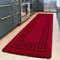 renoazul® Anti Slip Heavy Duty Waterproof Hall Runner Rug, 80 x 300 cm Non-Slip Large Rugs with Strong Gel Backing Long Runner Rug for Hallway, Kitchen and Bedroom(Gel Back Rocco Rug - Red)