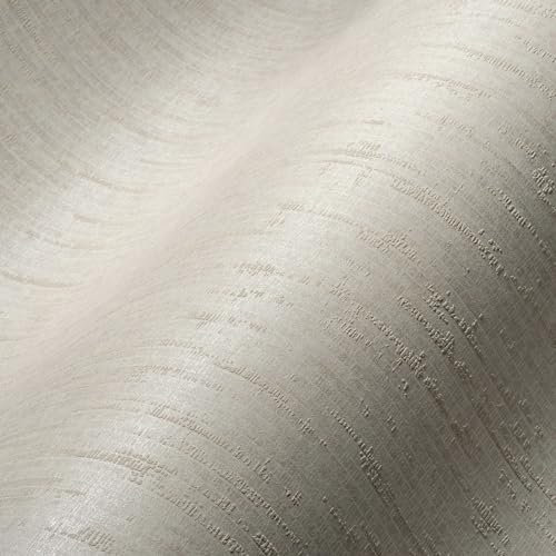 Architects Paper Tapete Uni Einfarbig Weiß Beige 375602 Vliestapete mit Glitzer Glanz-Effekt 10,05x0,53m Made in Germany
