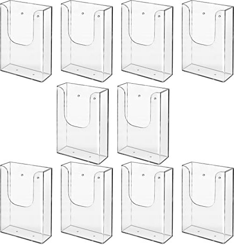 Zavekia Prospekthalter, 10,2 x 15,2 cm, Wandhalterung, Literaturhalter, 10 Stück