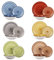KASANOVA Servizio piatti 6 persone, servizio piatti 18 pezzi, set piatti moderni, piatti ceramica per microonde, lavabili in lavastoviglie (Marigold)