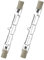 TMRBBesty Lampadina Alogena Lineare,Dimmerabile R7S 118mm 100W,Lampadina Alogena 118mm R7S,Per plafoniere,Illuminazione paesaggistica, luce da lavoro di sicurezza,2 pezzi