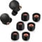 Memory Foam Tips for Sony WF-1000XM4, Anti-Slip Replacement Ear Tips for Sony True Wireless Earphones，Fit in The Charging Case, Perfect Noise Cancellation, 3 Pairs (Small, Black)