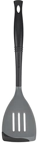 Le Creuset Revolution Spatule fendue bi-matière, 34,3 x 6,3 cm, huître