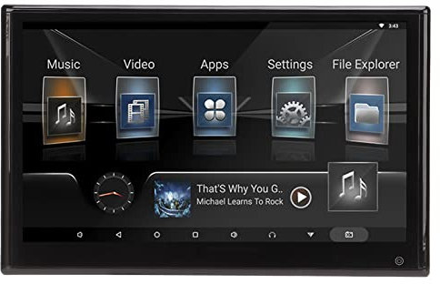 Moniteur de Montage D'appui-tête de Voiture 13,3 Android 9.0, Lecteur D'appui-tête à écran Tactile 2,4 G WiFi 1080p IPS, Divertissement Audio Vidéo pour Siège Arrière, Stockage ROM 16 Go, Lecteur Vid