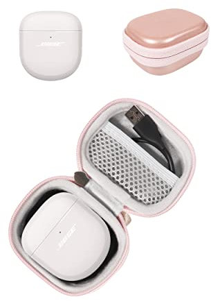 getgear case for New Bose QuietComfort Earbuds II, Wireless Bluetooth Earbuds (Rose Gold)