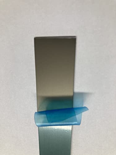 Aluminium gebürstet 2500x7x0,5mm selbstklebend V2A Edelstahlblech Edelstahl gebürstet Blechstreifen Blechzuschnitt Edelstahl Blende V2a Edelstahl Leiste V2a Streifen Edelstahl Leiste (Anthrazit 7)