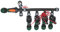 Watermil Stazione di testa, distributore per irrigazione, riscaldamento con valvole solenoide Hunter PGV 100 MMB, completamente preassemblato (uscita 4X PE25)
