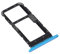Genérico SIM Tray Compatible for Motorola Moto E7 E7i Power Card Tahiti Blue Blue