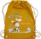 Turnbeutel Rucksack - Ostergeschenke Ostern - Hase Süß Kinder - Unisize - Senfgelb - turntasche kindergarten baumwolle stoffbeutel stoff name baumwoll für kordel wäschebeutel beutel schulkind