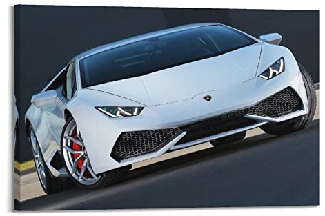 HALOUB Rennauto-Poster für Lamborghini Huracan Supercar, dekoratives Gemälde, Leinwand, Wand- und Kunstbild, Familien-Schlafzimmer, Dekoration, 60 x 90 cm