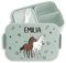 Kinder Bento Box Midi Lunchbox für Mepal Bentobox - Pferd Pferde Reiten Mädchen - 900 ml - Sage Grün - jausenbox name personalisierte brotdosen pferdemädchen und brotdose schulkind