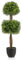 COSTWAY Arbre Topiaire en Buis Artificiel 100 cm avec 2 Boules, Fausse Plante avec Pot en PE Rempli de Ciment Résistant aux UV, pour Décoration de Maison Bureau Jardin et Entrée