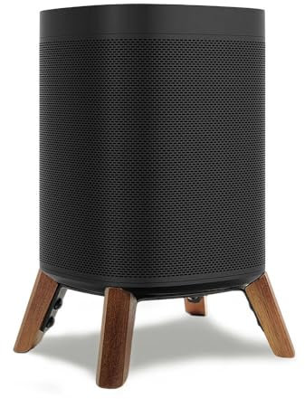 Real Wood Stand compatible for Sonos One, One SL, Play:1 home speaker,Tripod Mount Accessories Protect Sonos get Better Sound,Secure Stable Sturdy Wooden Holder fit sonos one gen2,Walnut