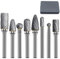 for Head Bur Set Mini Tip Bur Material Alloy Grinding Accessor Cordless Drills with 2 Batteries and Hammer Action