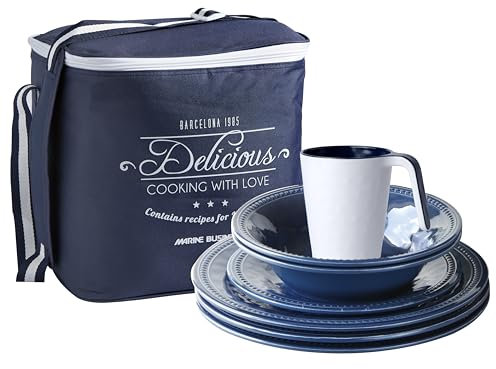 Marine Business Harmony-Pack Geschirrset, Melamin, Blau, Größe M