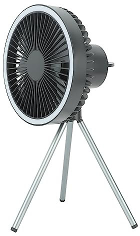 10000Mah Usb Treppiede Ventilatore da Campeggio 10000 Mah Outdoor Power Bank Luce Notturna 3 Velocità Clip Fan