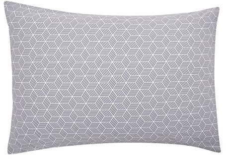 Taie d'oreiller imprimée en Bambou, Made in France, Quentin, 50 x 70 cm, Origin, Blanc et Noir