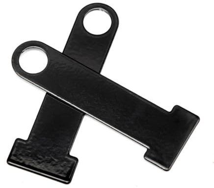 Candado para casco, 1 par de candado para casco resistente, cierre seguro con hebilla antirrobo, candado para casco abierto/integral, cierre de hebilla de liberación rápida, negro