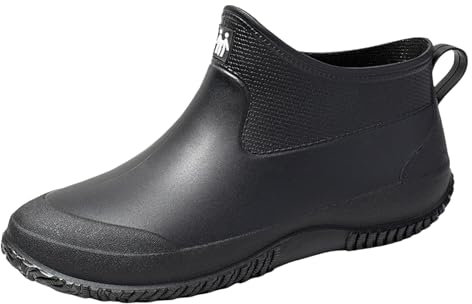 WKAYsIV Stivali Alti con Tacco da Acqua Uomo Pioggia Impermeabili Antivento Moda Nuovi Stili di Gomma Invernali 37 16.99