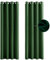 Thermovorhang mit Ösen 140 x 120 cm Thermo Vorhang Kälteschutz Blackout Thermovorhang Hitzeschutz Kräuselband 2Er Set für Wohnzimmer Schlafzimmer, Dunkelgrün