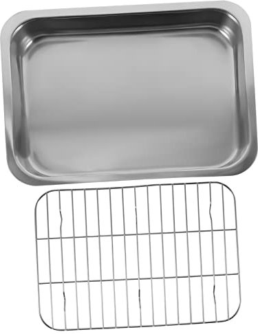 FELTECHELECTR Oven Tray Rack 36x26x6 Inches Baking Tray Kit Sturdy Metal for Home Restaurant Use