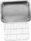 FELTECHELECTR Oven Tray Rack 36x26x6 Inches Baking Tray Kit Sturdy Metal for Home Restaurant Use
