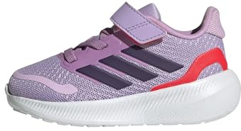adidas Unisex bebé RUNFALCON 5 Shoes Infants, Powder Plum/Aurora Plum/Lucid Red, 26 EU