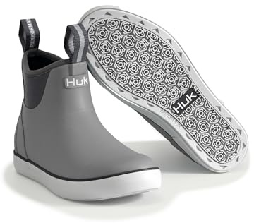 HUK - Womens Rogue Wave Shoe, Fishing & Deck Boot for Women, Grey, 9