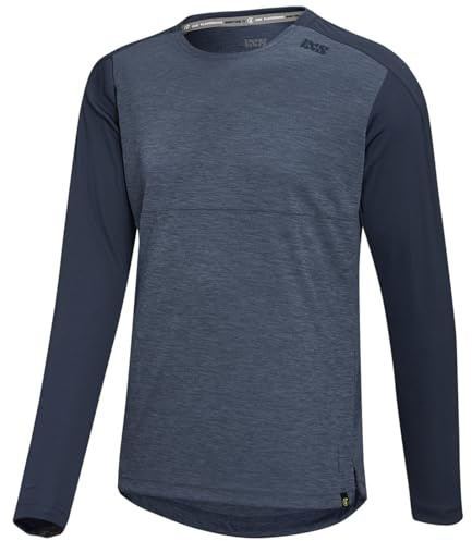 IXS Herren Jersey Flow X Longsleeve, Storm Marine - Dunkelblau, M, 473-510-1370