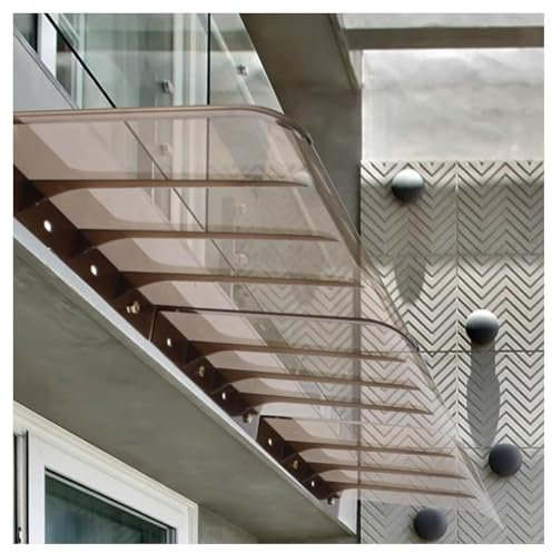 Tenda da sole per porte e finestre da esterni, con protezione UV e riparo dalla pioggia, 3 mm di spessore, in policarbonato, riparo dal sole, per giardino, veranda, patio, 40 x 240 cm