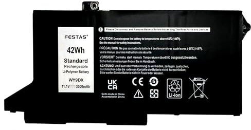 FESTAS WY9DX 3Cell Laptop Ersatz Akku Für Dell Latitude 5520 5420 Für Latitude 14 5420 15 5520 Für Precision 3560 P137G P104F P137G001 P104F001 P104F002 P137G002 WY9DX M3KCN 42Wh