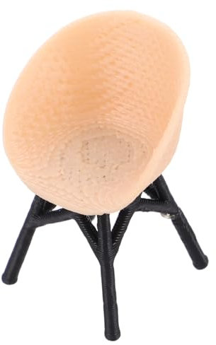 TOYANDONA Miniatur Stuhl Für Puppenhaus Detaillierte Rattan-möbel Für Mikrolandschaften Und Kreative Spielsets Für Sammlungen Und Dekoration