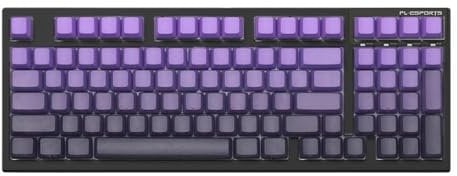 FL980V2 Pro 97-Key Mechanical Gaming Keyboard PBT Keycap RGB Wired And Wireless Compatible Compatible With Gaming And Office Use(Black Dark Purple)