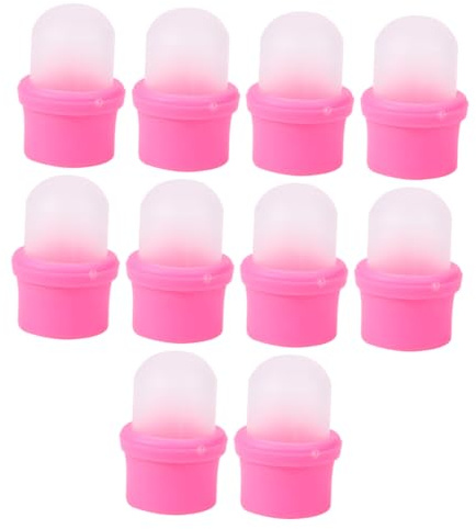 Nagellackentferner Abdeckungen 10 Stück aus PP Rosa, für Gelnägel