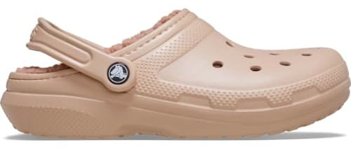 Crocs Unisex Adult, Classic Lined Clog, Pink Caramel, 4 UK Men/ 5 UK Women