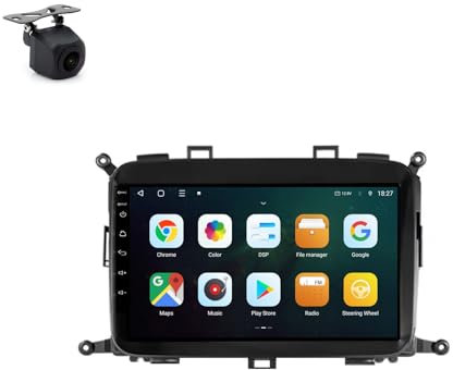 Radio Android 15 para Kia Carens RP 3 III 2013-2019 | Android Auto/Carplay Inalámbrico | GPS WiFi BT | Pantalla Táctil 9 | FM USB Control Volante Pantalla Dividida(2+64G)