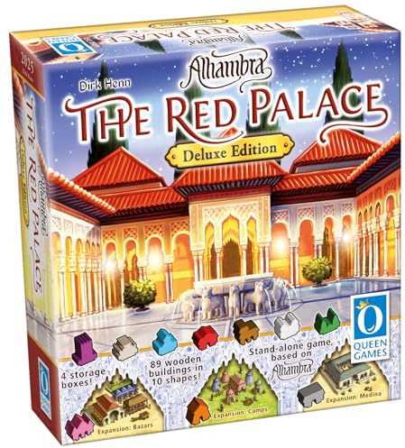 Alhambra: The Red Palace Deluxe – Strategisches Brettspiel für 2–6 Spieler, Familienspiel ab 14 Jahren, preisgekrönter Klassiker