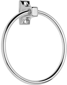 Croydex Sutton Wall Mounted Towel Ring with Zinc Alloy Construction, Chrome