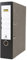 Idena 303001 - Ordner für DIN A4, 8 cm breit, Wolkenmarmor, schwarz, 1 Stück