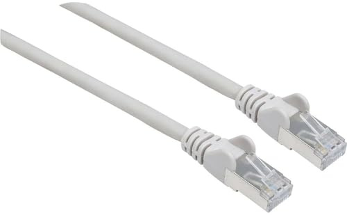 intellinet 317146 Netzwerkkabel Cat6A SFTP 100% Kupfer RJ-45 Stecker/RJ-45 Stecker, 2 m grau