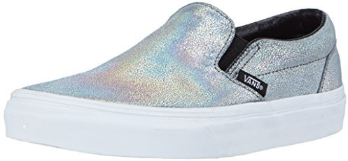 Vans U CLASSIC SLIP-ON MATTE IRIDESCENT Sneaker, Unisex Adulto, Multicolore (Matte Iridescent) silver), 35