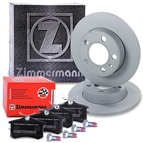 ZIMMERMANN Bremsenset Hinterachse inkl. Bremsscheiben Ø 230 mm Voll + Bremsbeläge hinten